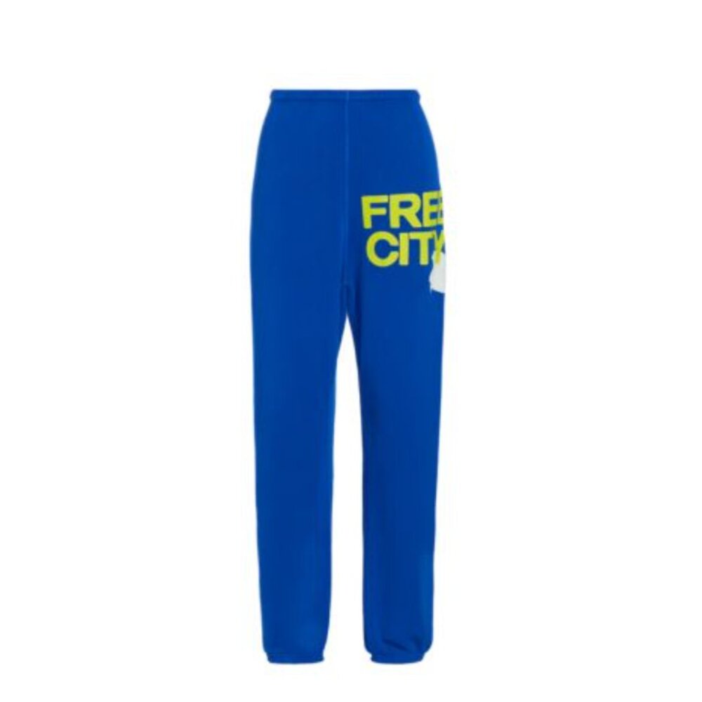 FREECITY Superluff Lux Standard-Fit Sweatpants Small Electric Bluelight